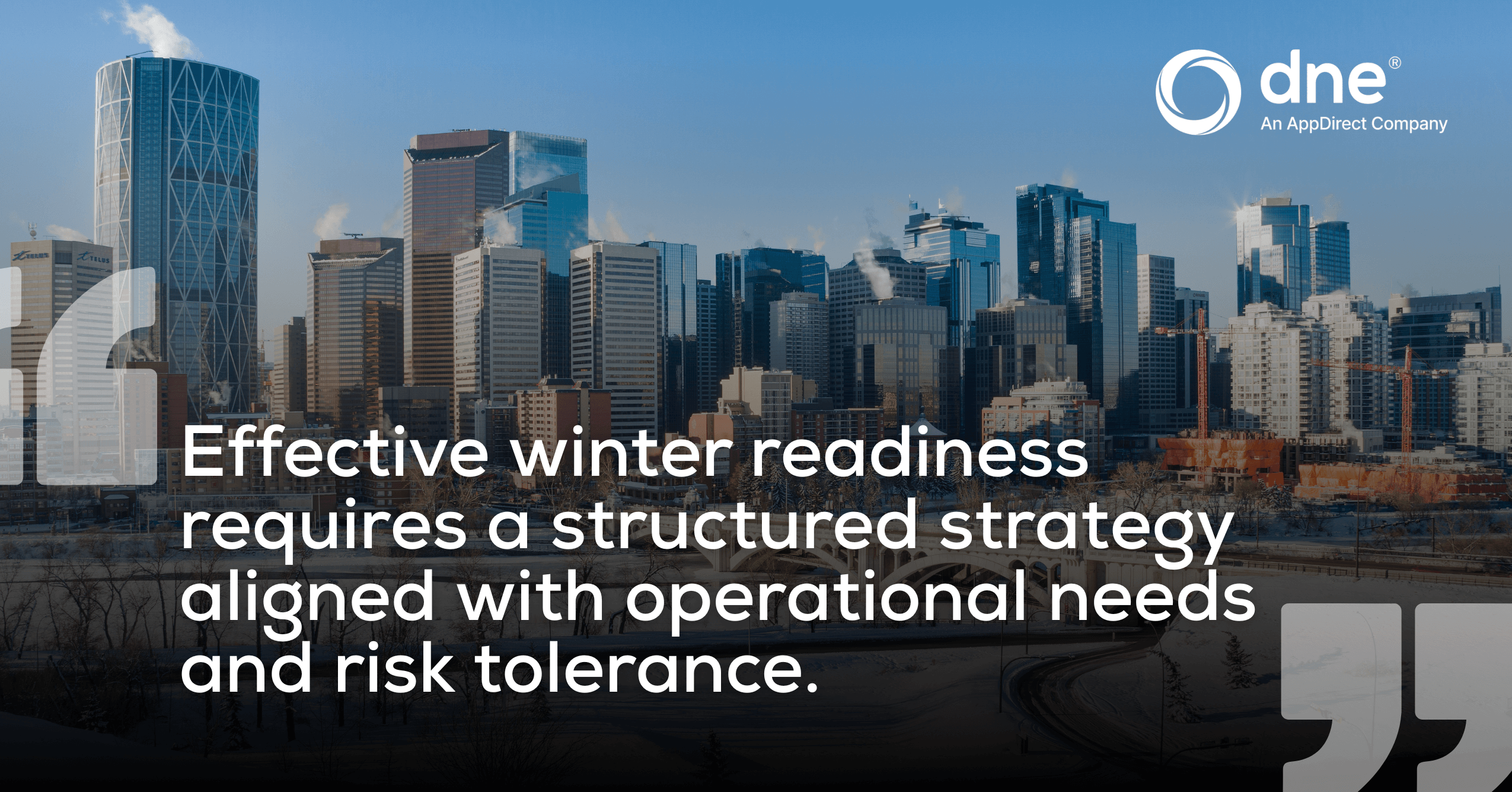 Effective winter readiness