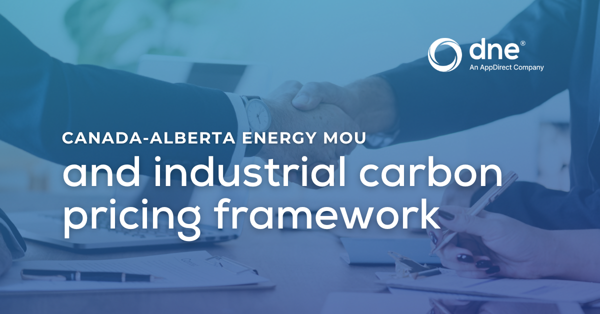 Canada Alberta energy MOU and industrial carbon pricing framework ()