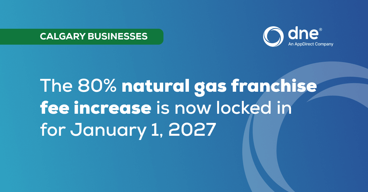 natural gas franchise fee increase